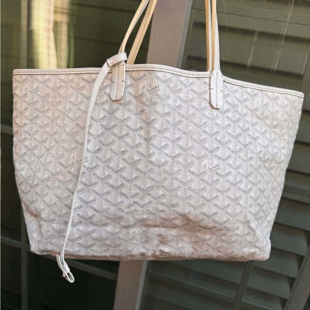 Goyard White Tote Bag